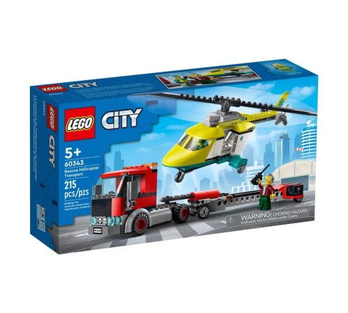 60343 LEGO® City - Kurtarma Helikopteri Nakliyesi 215 parça +5 yaş 60343 LEGO® City - Kurtarma Helikopteri Nakliyesi 215 parça +5 yaş