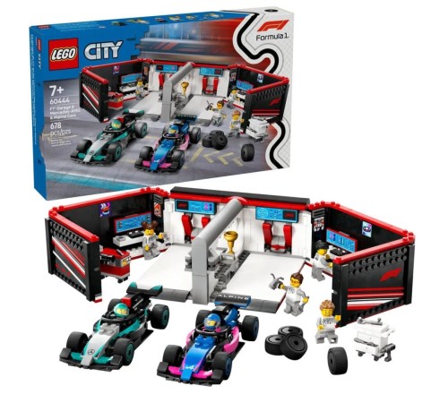 60444 Lego City F1 Garajı ve Mercedes-AMG ve Alpine Arabaları 678 parça +7 yaş 60444 Lego City F1 Garajı ve Mercedes-AMG ve Alpine Arabaları 678 parça +7 yaş