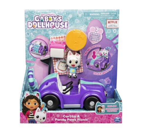 6062145 Gabbys Dollhouse Pandy Paws ve Carlita Araba 6062145 Gabbys Dollhouse Pandy Paws ve Carlita Araba