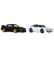 :64 Hot Wheels Premium Car Culture 2'li 96 Nissan 180sx Type X Ve Nissan Sileighty
