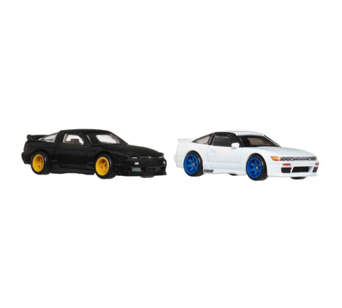 :64 Hot Wheels Premium Car Culture 2'li 96 Nissan 180sx Type X Ve Nissan Sileighty