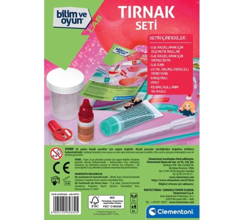 64332 Bilim ve Oyun - Tırnak Seti +7 yaş 64332 Bilim ve Oyun - Tırnak Seti +7 yaş