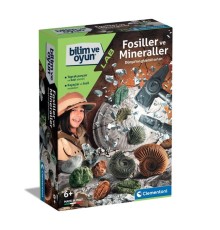 64336 Bilim ve Oyun - Fosiller ve Mineraller Kazı Seti