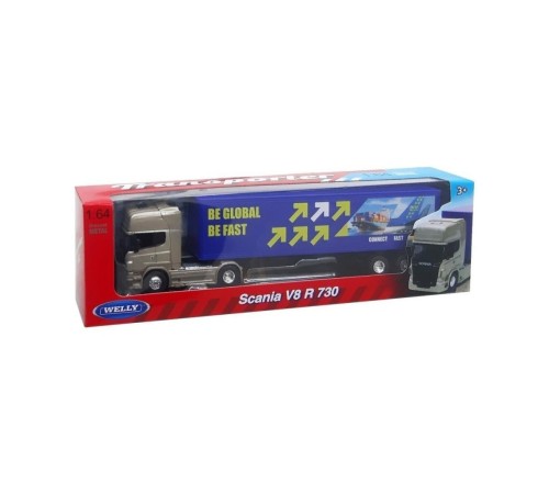 68021SS-F-GW WELLY 1 64 SCANIA R730 TRAILER 48