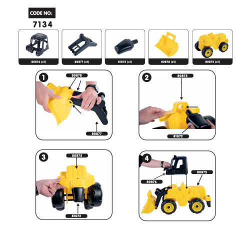 7134 Dev Dozer -Dolu Oyuncak 7134 Dev Dozer -Dolu Oyuncak