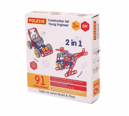 72986 Mucit 2'si 1 Arada İnşa Seti 91 Parça -Polesie 72986 Mucit 2'si 1 Arada İnşa Seti 91 Parça -Polesie