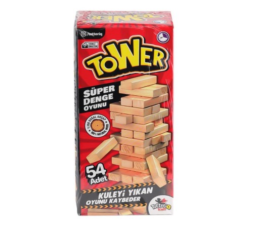 7314 Tower Denge Oyunu 54 Parça -Totteriq 7314 Tower Denge Oyunu 54 Parça -Totteriq