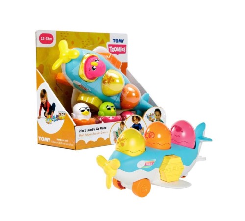 73147 Tomy - 2si1 arada Uçak ve Saklambaçlı Yumurtalar 12-36 ay 73147 Tomy - 2si1 arada Uçak ve Saklambaçlı Yumurtalar 12-36 ay
