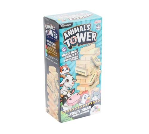 7378 Animals Tower Süper Denge Oyunu 54 Parça -Tottreiq 7378 Animals Tower Süper Denge Oyunu 54 Parça -Tottreiq