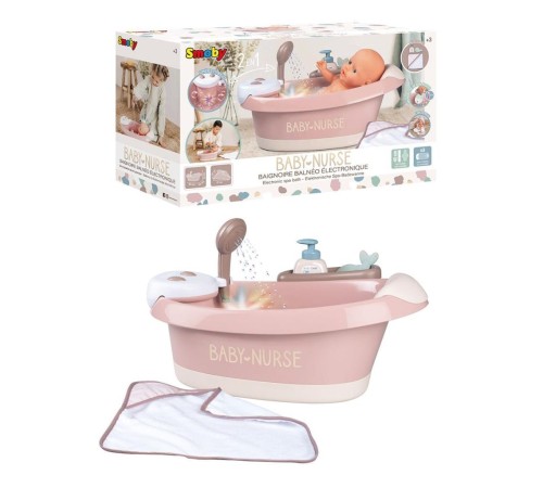 7600220368 Baby Nurse Sesli ve Işıklı Balneo Banyo Seti -Simba