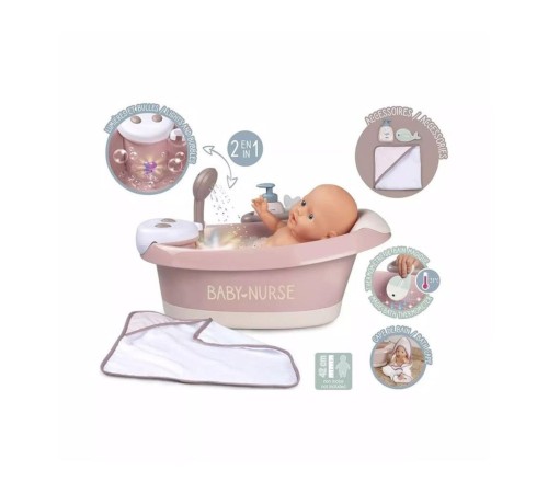 7600220368 Baby Nurse Sesli ve Işıklı Balneo Banyo Seti -Simba