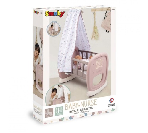 7600220373 Smoby Baby Nurse Oyuncak Bebek için Sallanan Beşik Oyun Seti +18 ay 7600220373 Smoby Baby Nurse Oyuncak Bebek için Sallanan Beşik Oyun Seti +18 ay