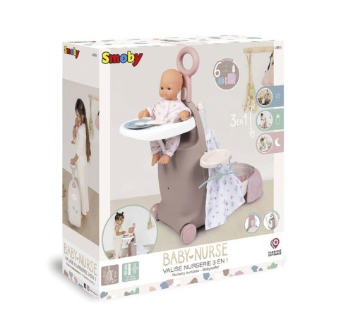 7600220374 Baby Nurse Çocuk Odası Valizi 3 IN 1 -Smoby