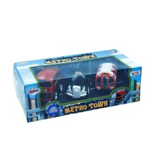 78482 Çek Bırak Şehir Araçları 10 cm 3 Parça -Vardem