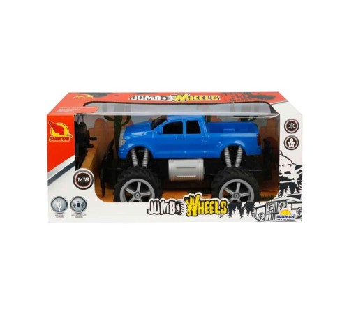 80012 1:18 Uzaktan Kumandalı Jumbo Wheels Usb Şarjlı Araba