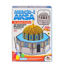 8209 Mescid-i Ahka 3D Ahşap Puzzle ve Boyama -Totteriq