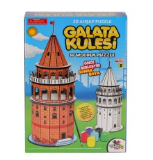 8210 Galata Kulesi Ahşap 3D Puzzle