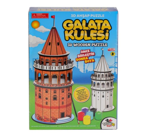 8210 Galata Kulesi Ahşap 3D Puzzle 8210 Galata Kulesi Ahşap 3D Puzzle