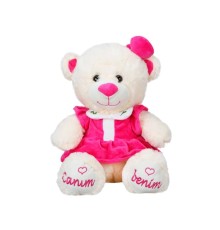 8331 Canım Benim Elbiseli Peluş Ayı -Sunman