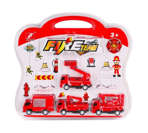 995A-10 Çek Bırak İtfaiye Araç Oyun Seti -Birliktoys 995A-10 Çek Bırak İtfaiye Araç Oyun Seti -Birliktoys