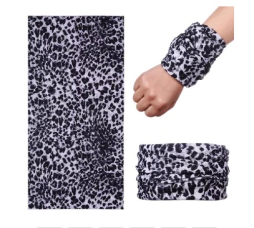 Açık Renk Leopar Baf Bandana Maske Açık Renk Leopar Baf Bandana Maske