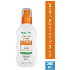 Agarta Doğal Güneş Kremi Çocuk 50 SPF 200 ml