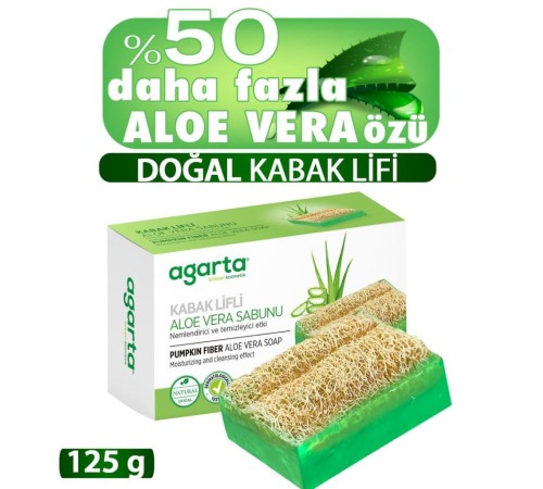 Kabak Lifli Aloe Vera Sabunu 125 Gr Kabak Lifli Aloe Vera Sabunu 125 Gr