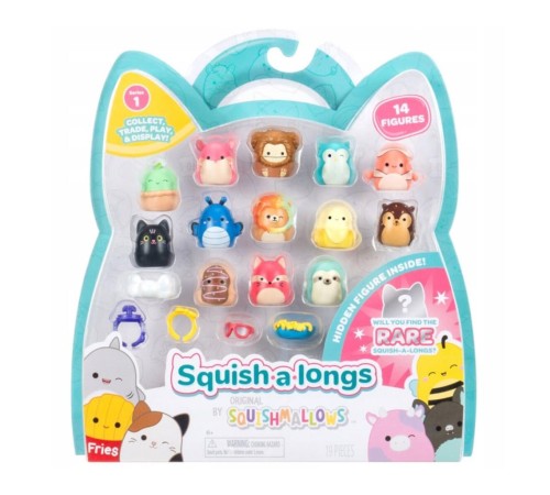 AL0029 Squish a longs 14 Figür + Yüzük Set Seri 1 AL0029 Squish a longs 14 Figür + Yüzük Set Seri 1