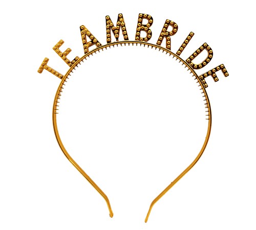 Altın Renk Team Bride Taç – Gelin ve Nedime Tacı