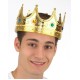 AltınRenkYetişkinÇocukUyumluKralTacı60cm