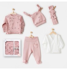 Andywawa AC25040 Puppy Gazelle 5'Li Hastane Çıkışı Pink