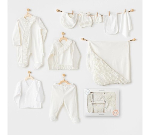AC25311 Newborn Chic Girl 10'Lu Hastane Çıkışı Ekru AC25311 Newborn Chic Girl 10'Lu Hastane Çıkışı Ekru