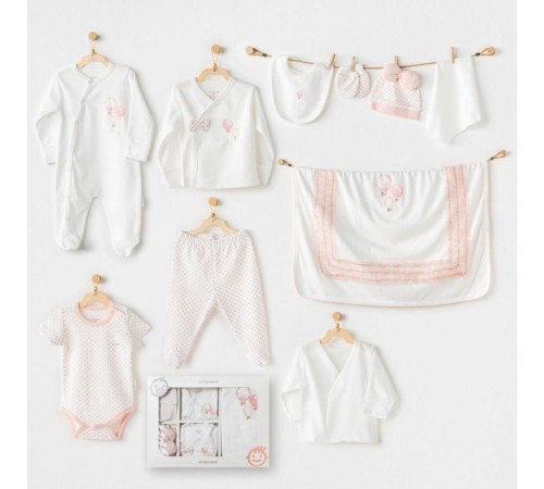 Andywawa AC25551 Newborn Set Pınk Baloons 10'Lu Hastane Çıkışı Ekru Andywawa AC25551 Newborn Set Pınk Baloons 10'Lu Hastane Çıkışı Ekru