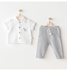 Andywawa AC25813 Little King 2'Li Takım Grey