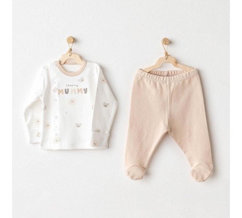 Andywawa AC25849 Happy Animals 2'Li Zıbın Set Beige Andywawa AC25849 Happy Animals 2'Li Zıbın Set Beige