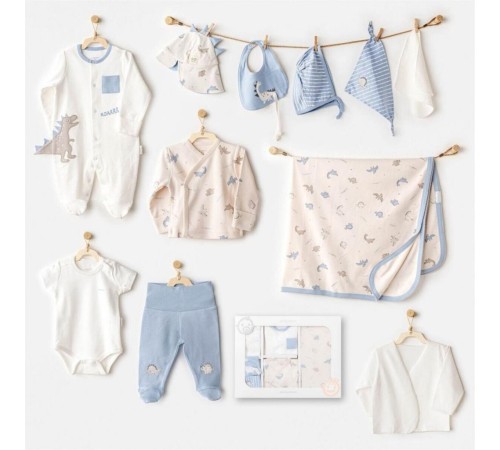 Andywawa AC25911 Newborn Set Dino 10'Lu Hastane Çıkışı Beige Andywawa AC25911 Newborn Set Dino 10'Lu Hastane Çıkışı Beige