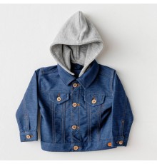 Andywawa AC25936 Jacket Casual Bebek Ceket İndigo