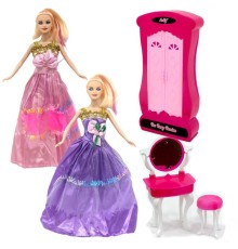 Anlily Makyaj Masalı Dolaplı Bebek