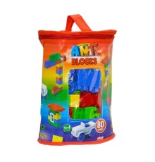 ANT081 Ant Blocks 80 Parça Çantalı Blok Seti