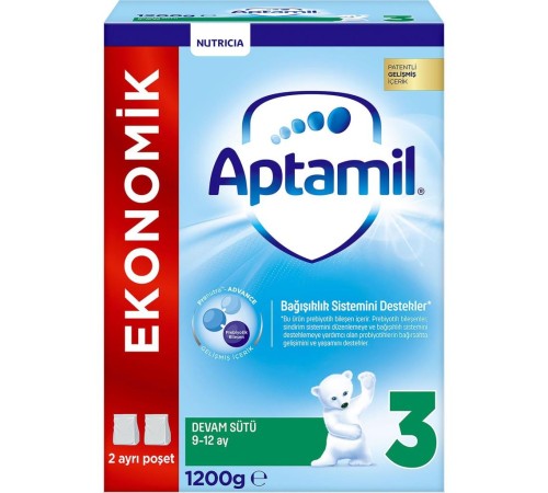 Aptamil Devam Sütü Maması No3 9-12 Ay 1200 Gr Aptamil Devam Sütü Maması No3 9-12 Ay 1200 Gr