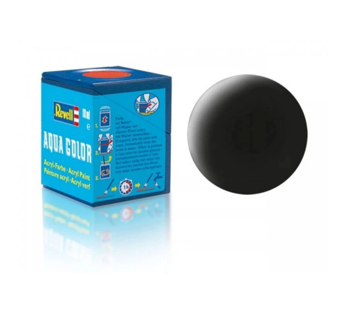 Aqua Color Black - Mat Boya - 18 ml Aqua Color Black - Mat Boya - 18 ml