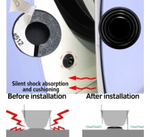 Araba Kapı Ses ve Darbe Emici Pad 10 Adet Siyah