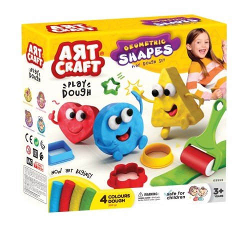 Art Craft Geometrik Şekiller Oyun Hamuru Seti 11 Parça Art Craft Geometrik Şekiller Oyun Hamuru Seti 11 Parça