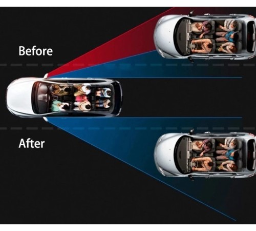 Ayarlanabilir Kör Nokta Aynası Siyah 2 Adet CM-031