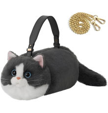 B&D Kedi El Çantası Gri