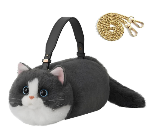 B&D Kedi El Çantası Gri B&D Kedi El Çantası Gri