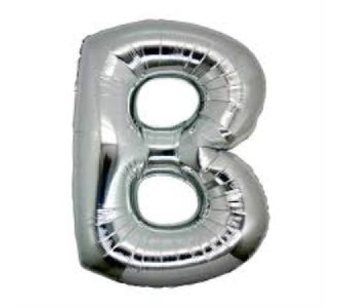 B Harf Folyo Balon Gümüş Renk 40 inç B Harf Folyo Balon Gümüş Renk 40 inç