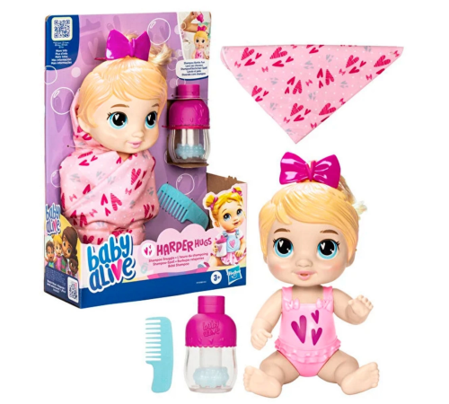 Baby Alive Bebeğimle Şampuan Eğlencesi Sarışın F9119