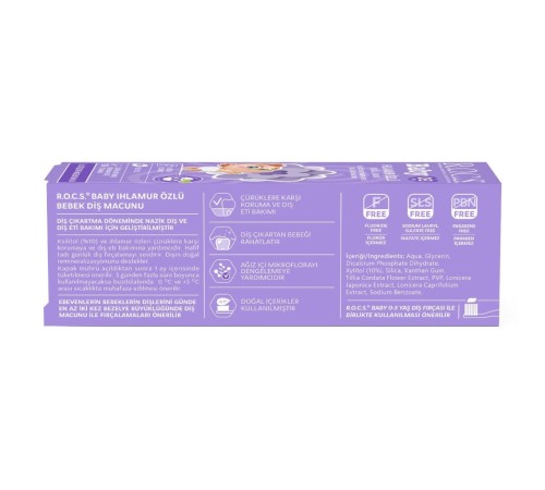 .Baby Diş Macunu 35ml 0-3 Yaş Ihlamur
