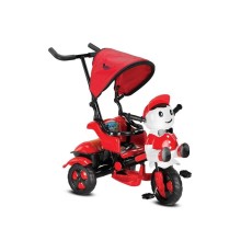 Babyhope 125 Yupi Triycle 3 Tekerli Kontrollü Bisiklet Kırmızı-Siyah